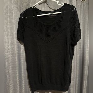 Torrid 00 black v-neck sweater top